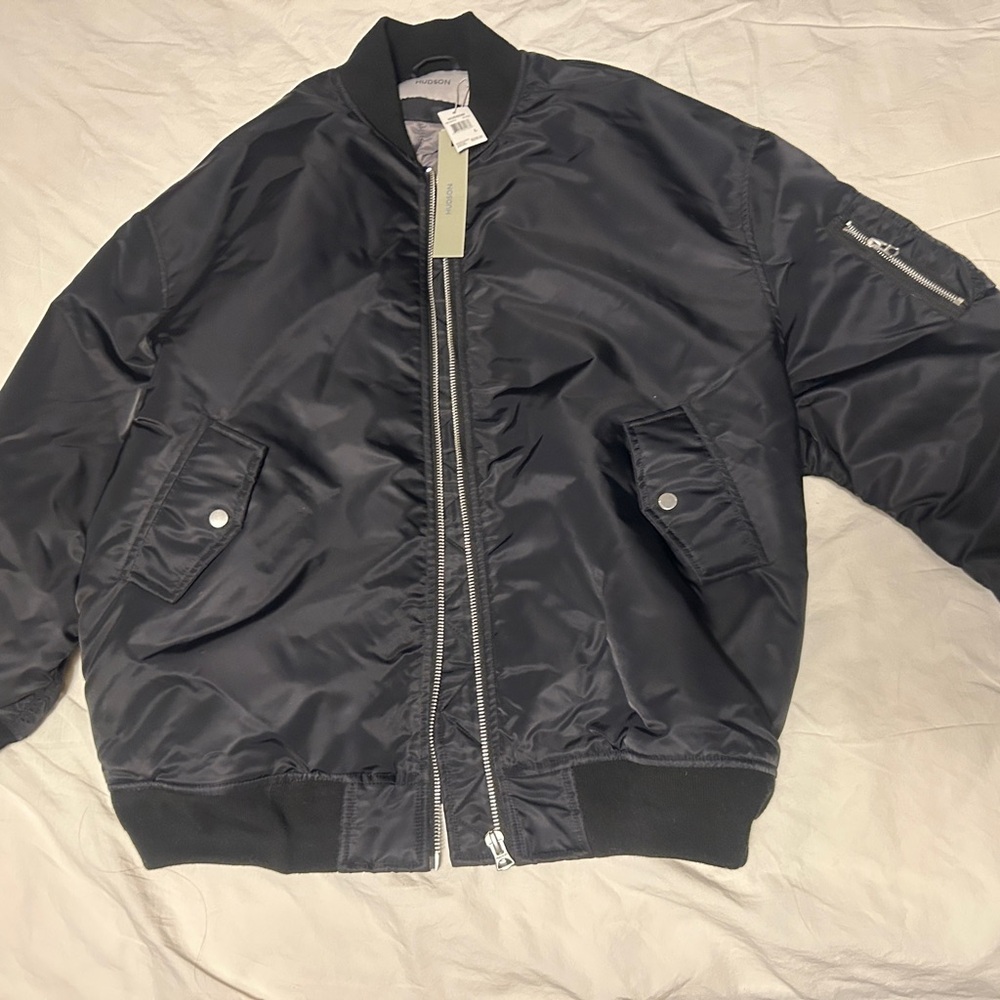Woman’s Hudson Black Bomber Jacket